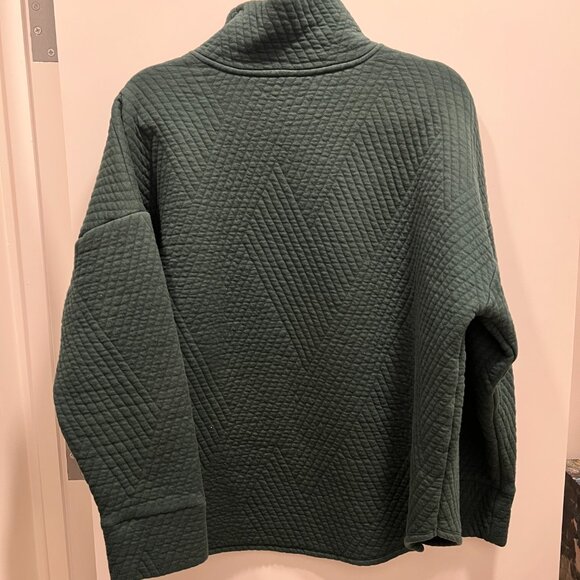 GapFit Quilted Jacquard Half-Zip Pullover - Picture 5 of 5